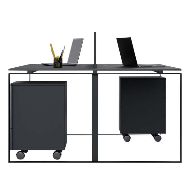 Executive Workstation Desk for 2 Persons with Drawer Unit-Ultimate Designs Ltd