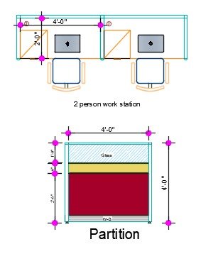 Modern 2 Seater Cubicle Office Desk featuring fabric partition, aluminum frame, and drawer unit for office workspace